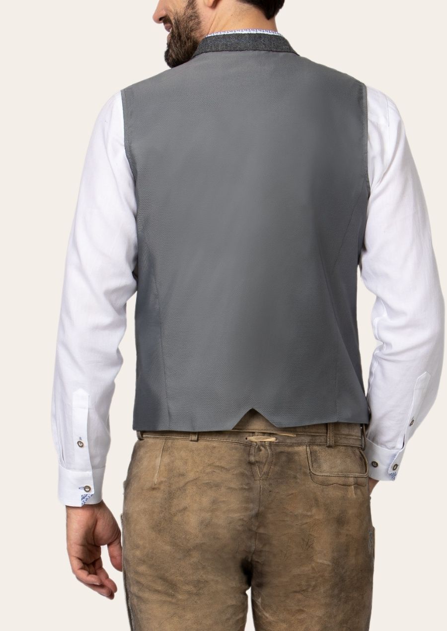 Men’s Bavarian embroidered vest, perfect for cultural events and Oktoberfest, showcasing classic style and elegance.