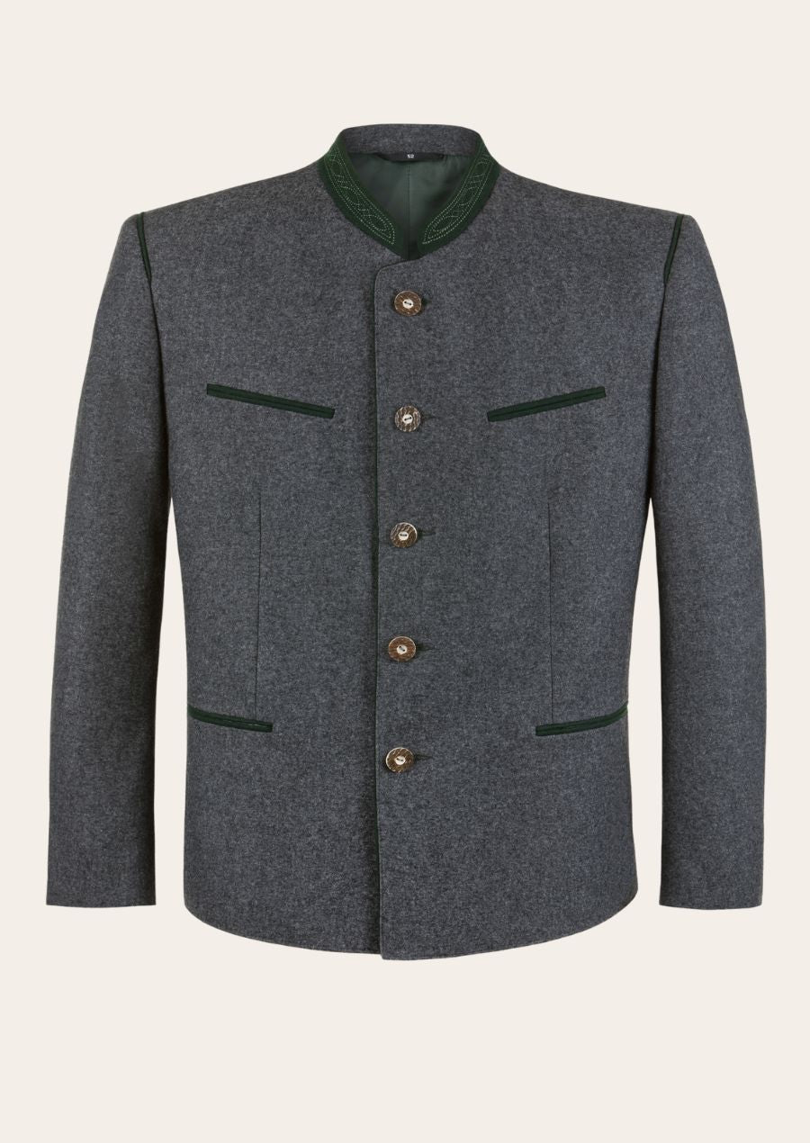 Oktoberfest Classic wool Trachten coat, crafted from premium wool with traditional Bavarian detailing.
