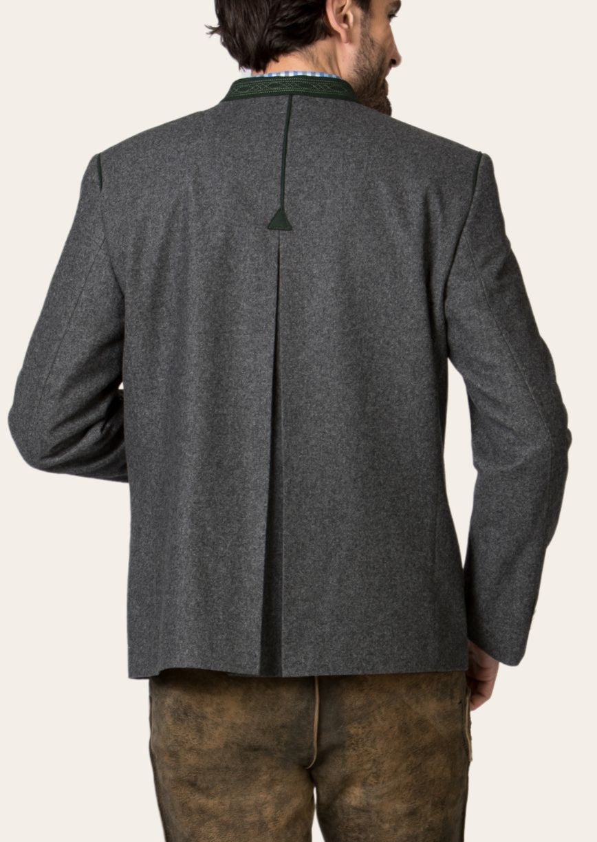 Handcrafted Bavarian wool coat, blending timeless tradition with sophisticated craftsmanship.