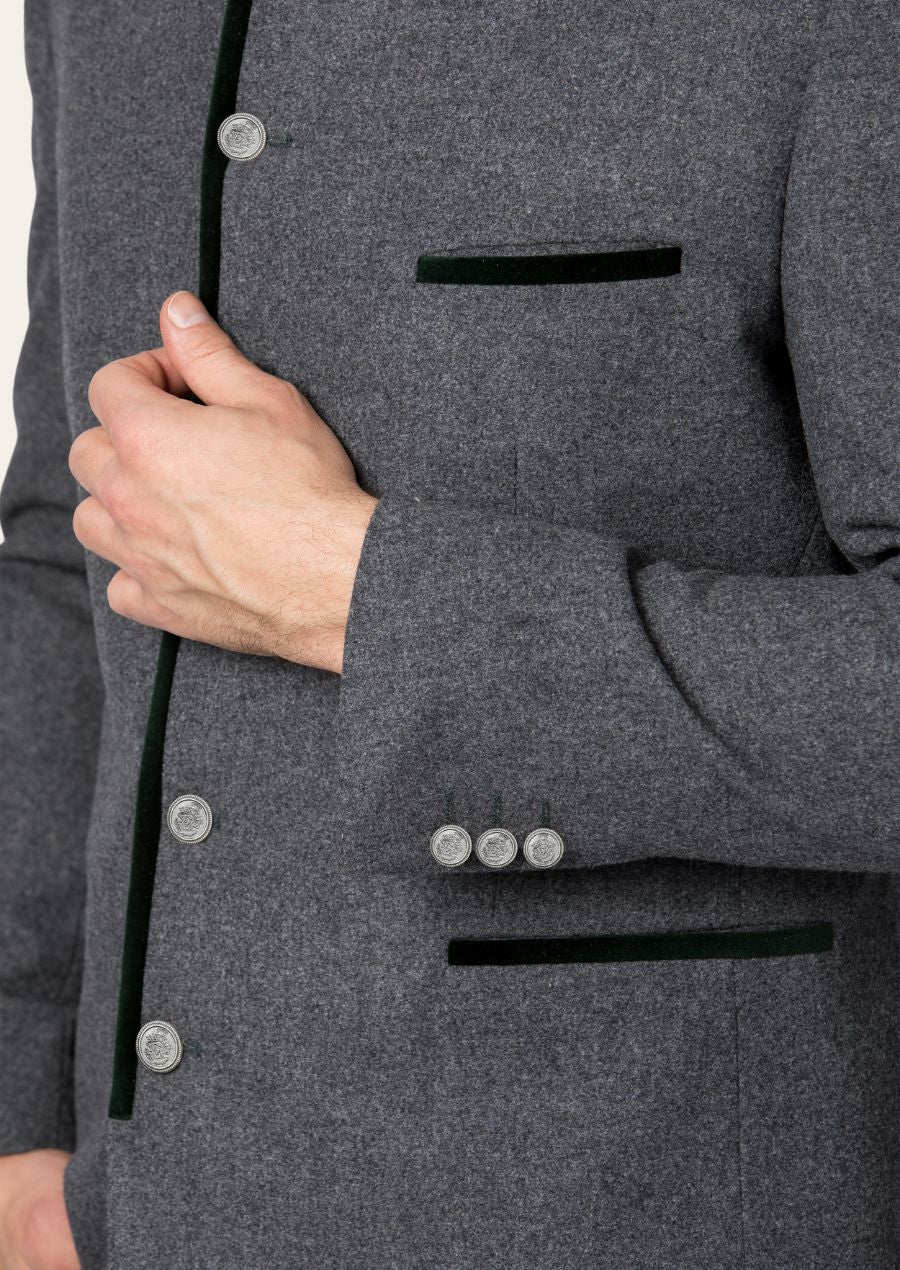 Classic German Trachten Jacket, blending heritage design with high-quality materials for a refined festival outfit.