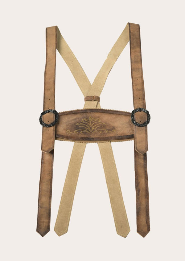 Alpine Heritage Suspenders for Traditional Lederhosen