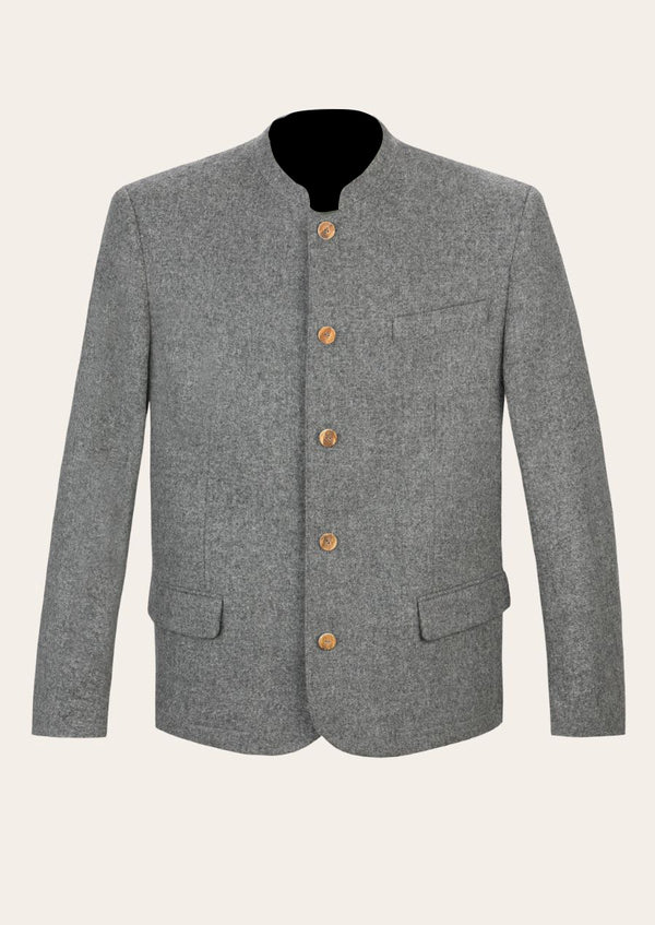 Bavarian Aristocrat wool coat crafted from premium wool, featuring classic Trachten detailing.