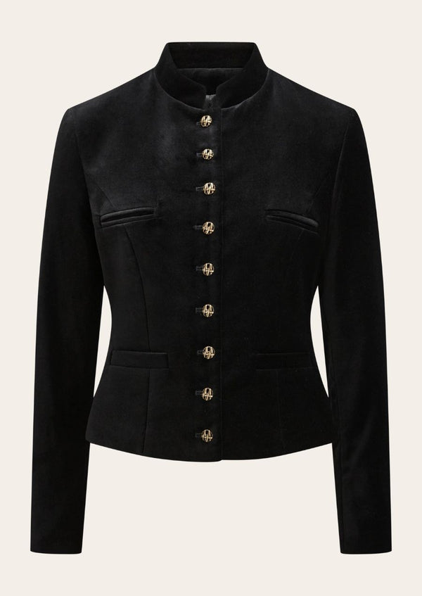 Bavarian Trendsetter Women’s Trachten Coat with intricate embroidery and a modern fit.