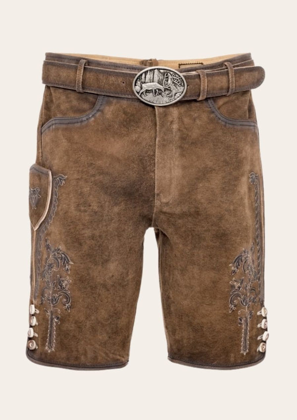 Classic German lederhosen crafted from premium leather for an authentic Bavarian look.