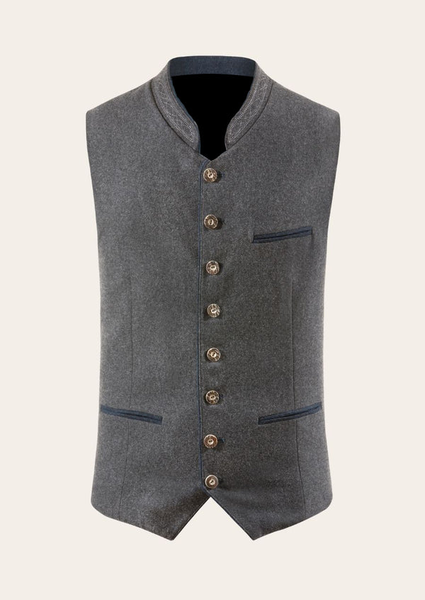 German Trendsetter Bavarian wool waistcoat, featuring classic Trachten design and premium craftsmanship.
