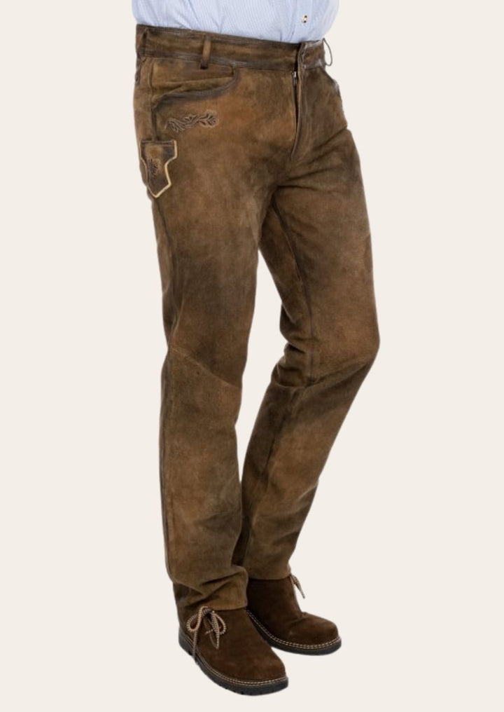German Riding Pants Grand Heritage German Leather Pants – Traditional Long Lederhosen ...