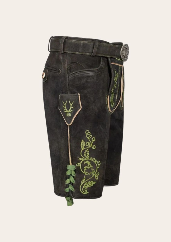 Men’s Bavarian lederhosen outfit, a must-have for German cultural events.