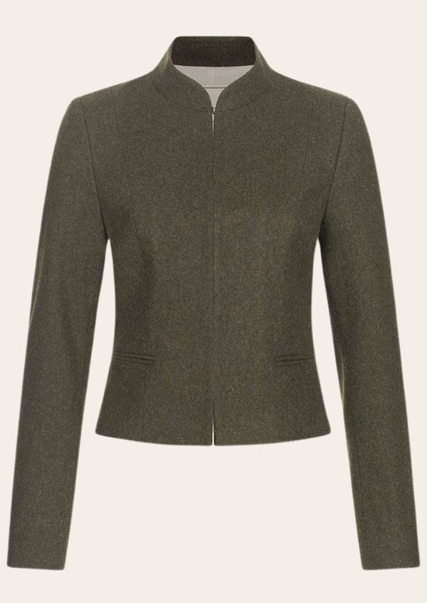 Luxury German Women’s Wool Oktoberfest Coat with elegant embroidery and a tailored fit.