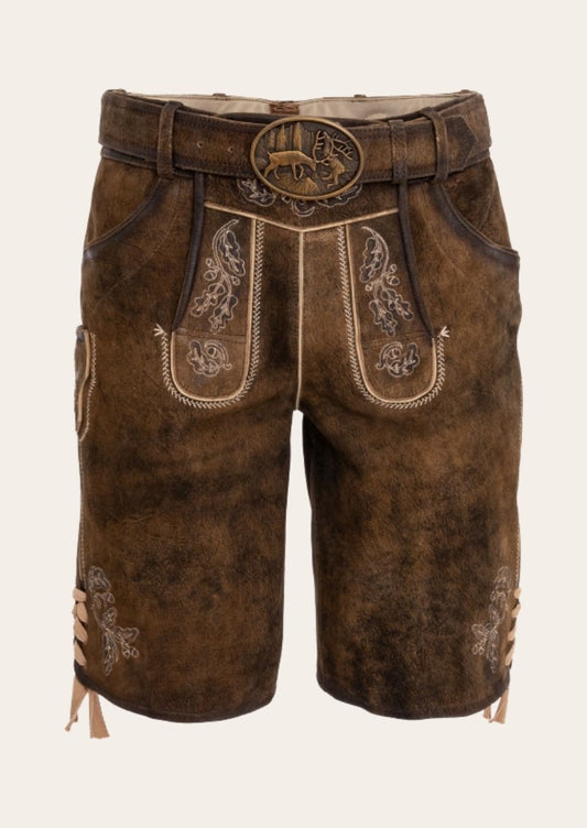 Mountain Explorer lederhosen crafted from premium leather, designed for adventure and tradition.