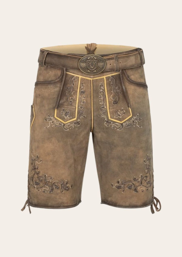 Oktoberfest Classic lederhosen crafted from premium leather, perfect for traditional Bavarian celebrations.