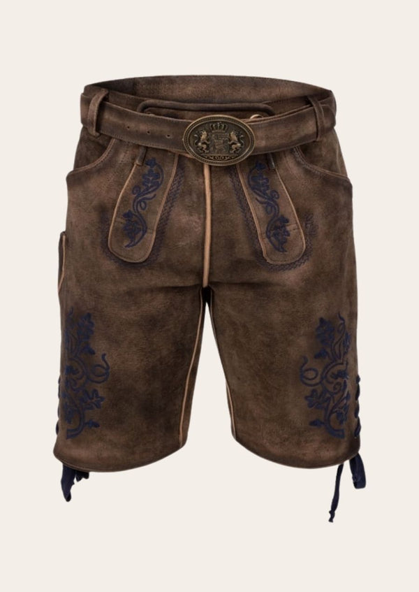 Royal Bavarian lederhosen crafted from premium leather, embodying elegance and tradition.