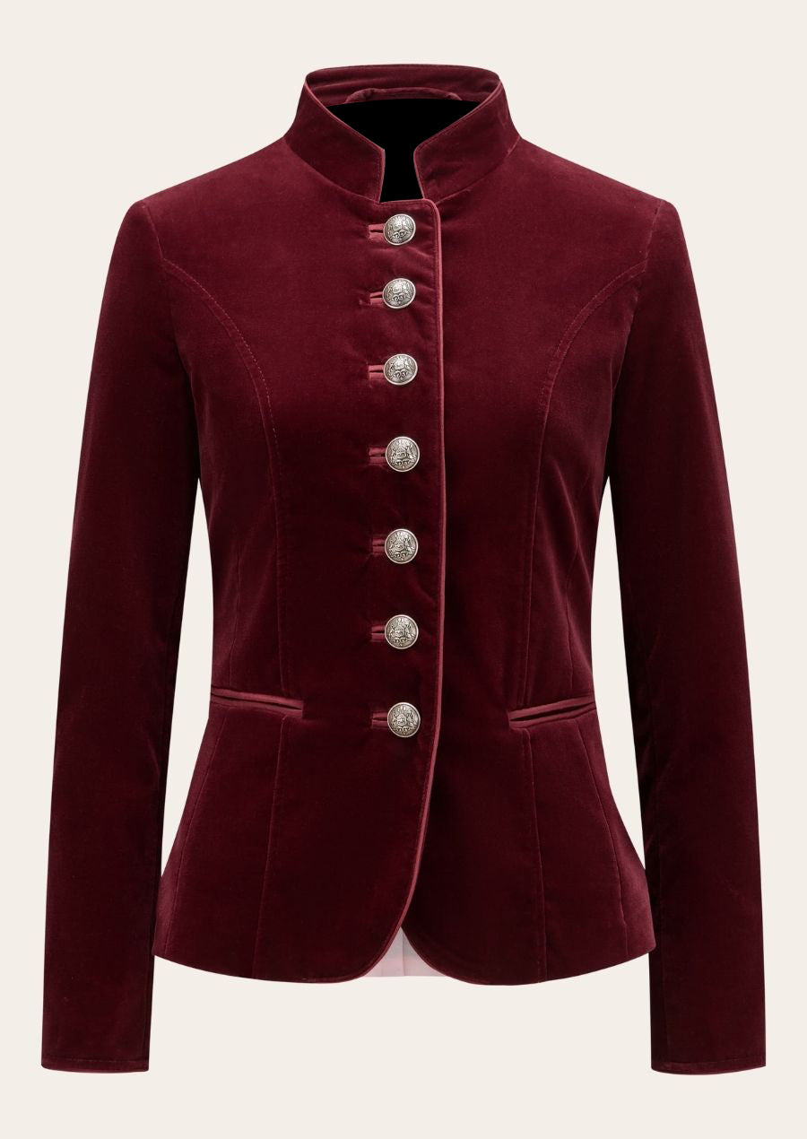 Traditional German Oktoberfest Ladies Coat with Bavarian embroidery and a classic fit.