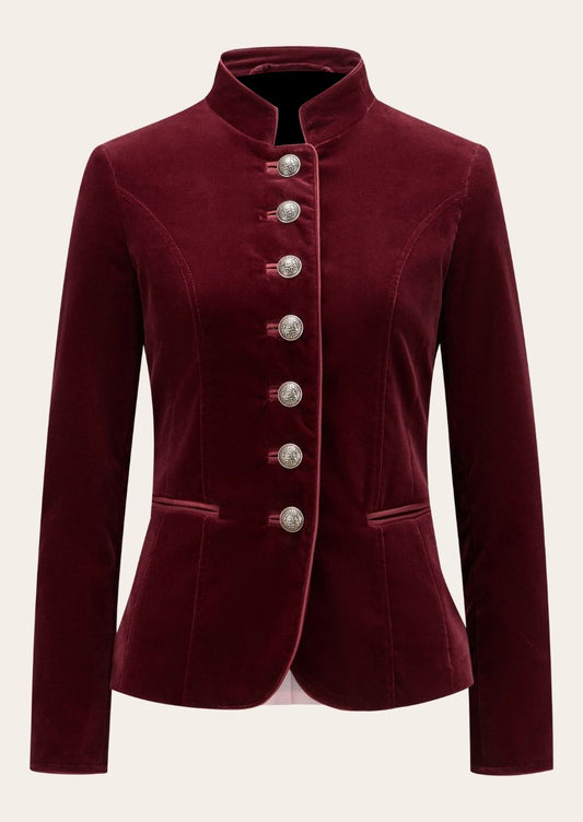 Traditional German Oktoberfest Ladies Coat with Bavarian embroidery and a classic fit.