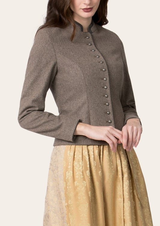 Elegant Women’s Oktoberfest Wool Jacket, crafted from premium wool for warmth and style.